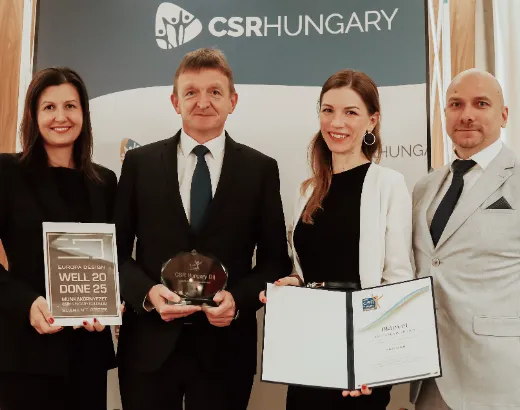 Kettős elismerés a CSR Hungary Díjátadón